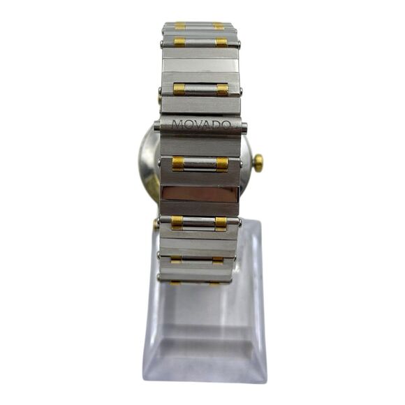 Movado Vizio Ladies Two Tone Watch Bracelet Band - New Battery Installed